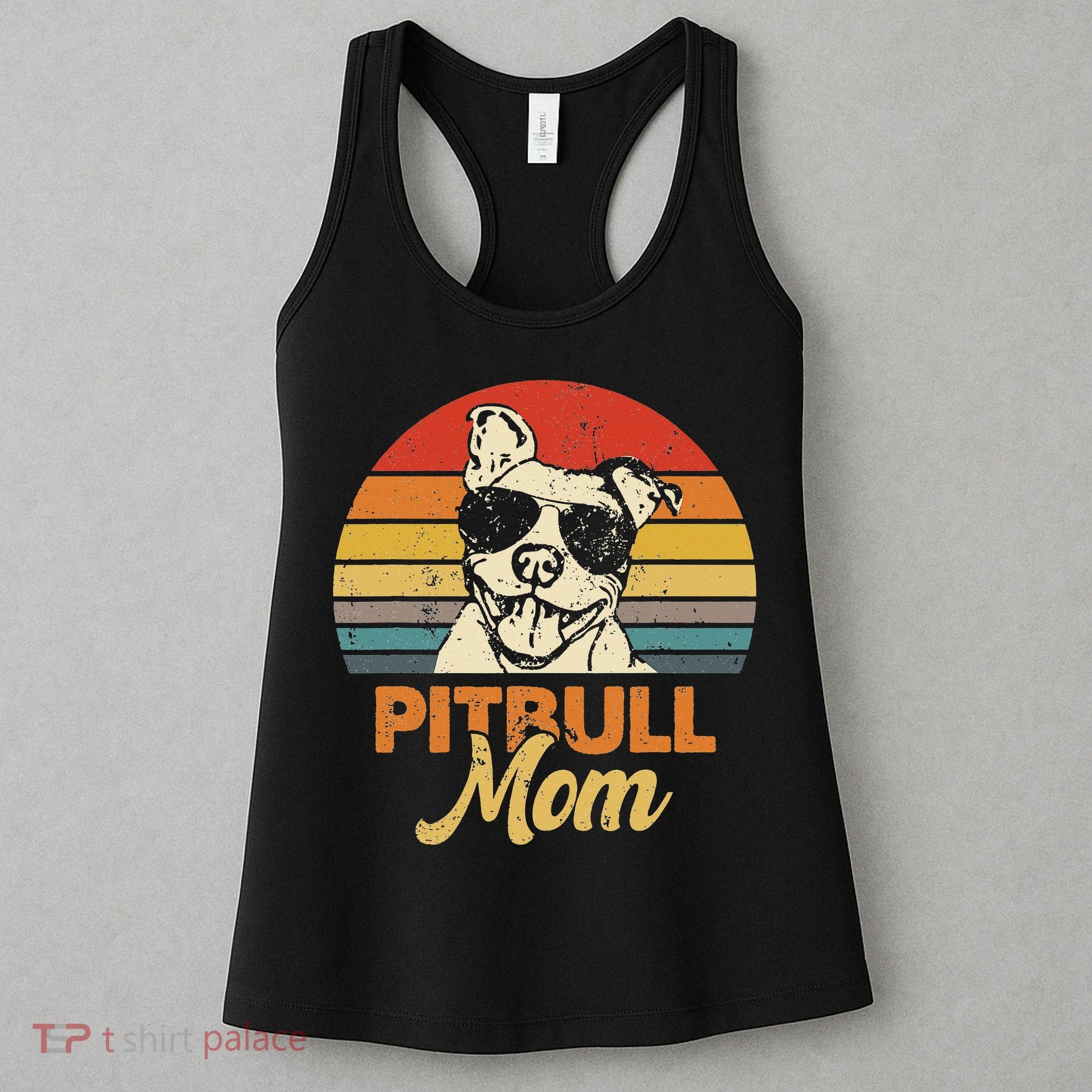 Funny Dog Pitbull Mom Pittie Mom Mother's Day Women's Tank Top