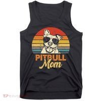 Funny Dog Pitbull Mom Pittie Mom Mother's Day Tank Top thumb 0