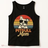 Funny Dog Pitbull Mom Pittie Mom Mother's Day Tank Top thumb 2