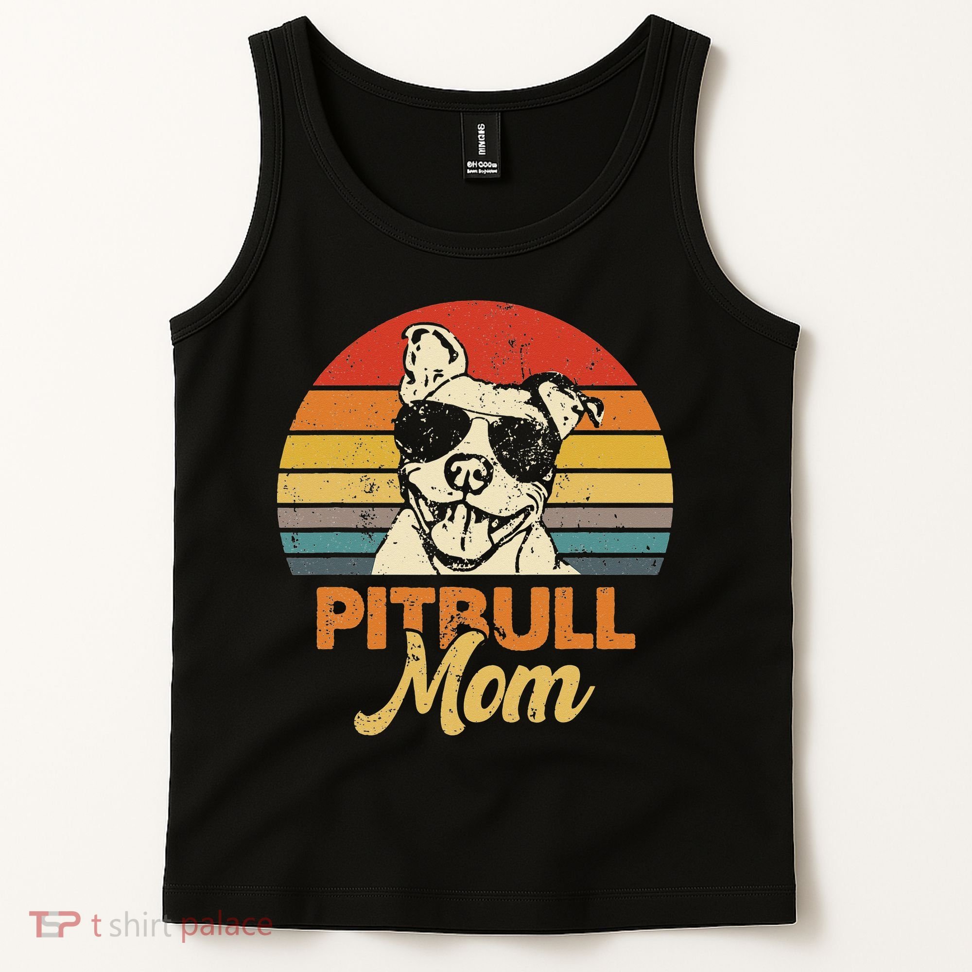 Funny Dog Pitbull Mom Pittie Mom Mother's Day Tank Top