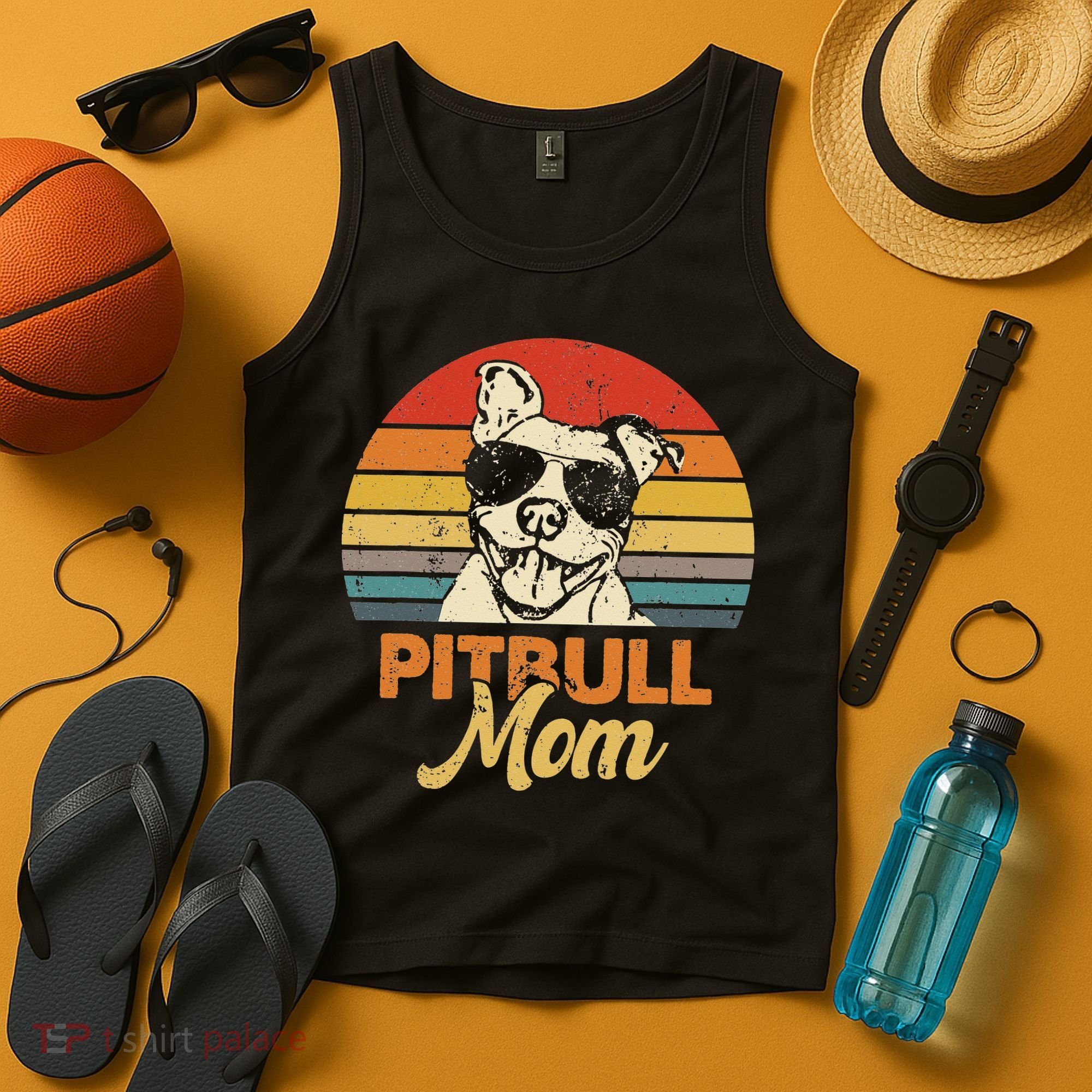 Funny Dog Pitbull Mom Pittie Mom Mother's Day Tank Top