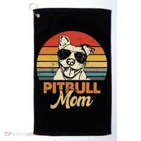 Funny Dog Pitbull Mom Pittie Mom Mother's Day Golf Towel thumb 0
