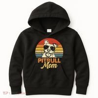 Funny Dog Pitbull Mom Pittie Mom Mother's Day Kids Hoodie thumb 0