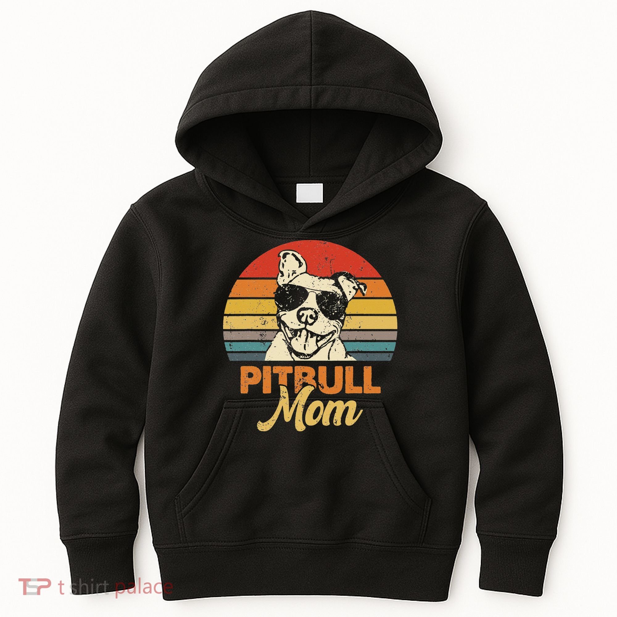 Funny Dog Pitbull Mom Pittie Mom Mother's Day Kids Hoodie