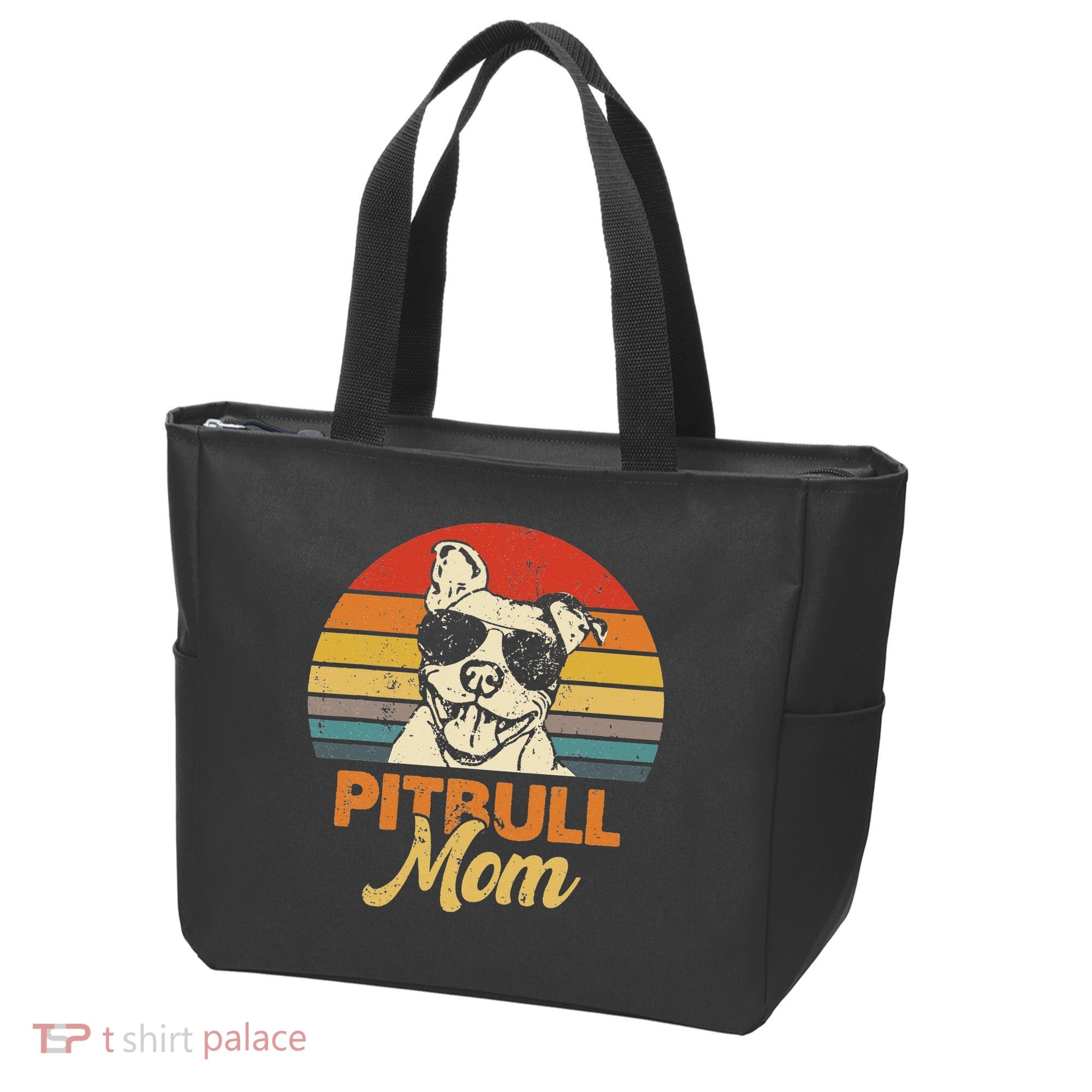 Funny Dog Pitbull Mom Pittie Mom Mother's Day Tote Bag