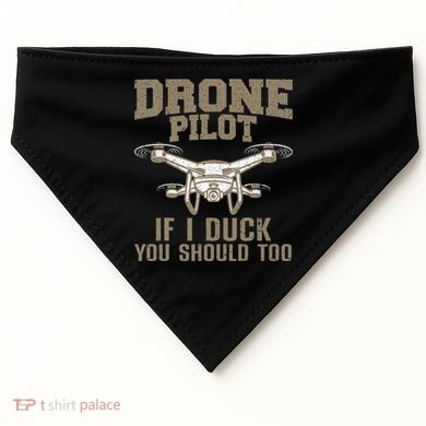 Funny Drone Pilot Design Drone Operator USA-Made Doggie Bandana