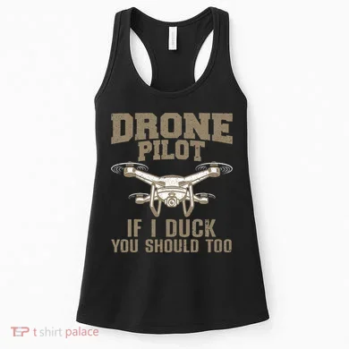 Funny Drone Pilot Design Drone Operator Women's Tank Top