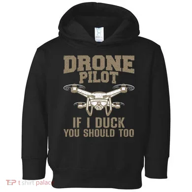 Funny Drone Pilot Design Drone Operator Toddler Hoodie