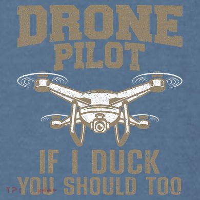 Funny Drone Pilot Design Drone Operator Garment-Dyed Sweatshirt