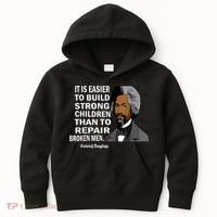 Frederick Douglass Quote Black History Month Kids Hoodie thumb 0