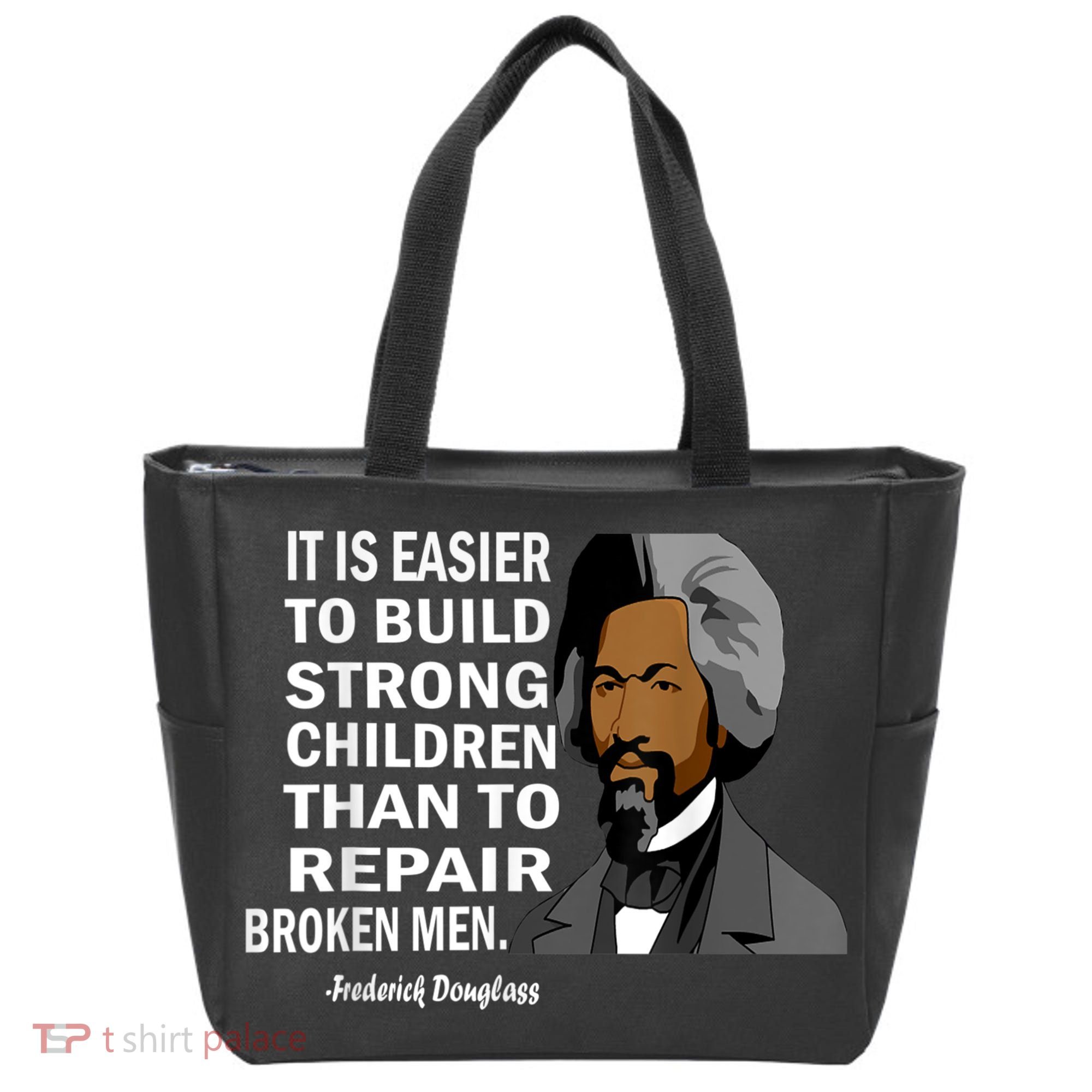 Frederick Douglass Quote Black History Month Tote Bag