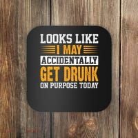 Funny Drinking Quote Alcohol Jokes Coaster thumb 0