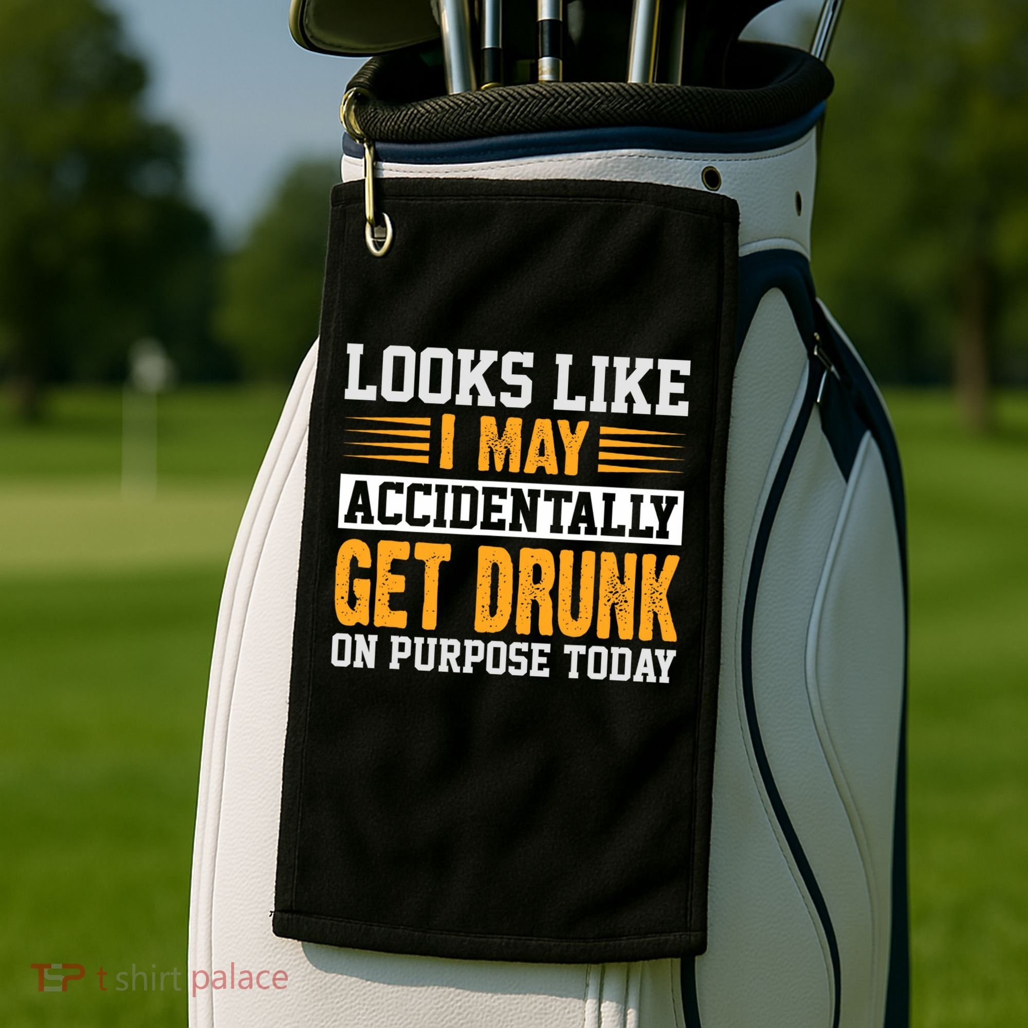 Funny Drinking Quote Alcohol Jokes Golf Towel
