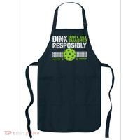 Funny Dink Responsibly Don't Get Smashed Pickleball Apron thumb 0