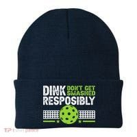 Funny Dink Responsibly Don't Get Smashed Pickleball Beanie thumb 0