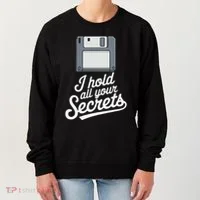 Floppy Disk Retro Tech Nostalgia Old School Computing Humor Women's Sweatshirt thumb 0