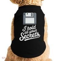 Floppy Disk Retro Tech Nostalgia Old School Computing Humor Doggie Tank thumb 0