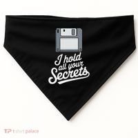 Floppy Disk Retro Tech Nostalgia Old School Computing Humor USA-Made Doggie Bandana thumb 0