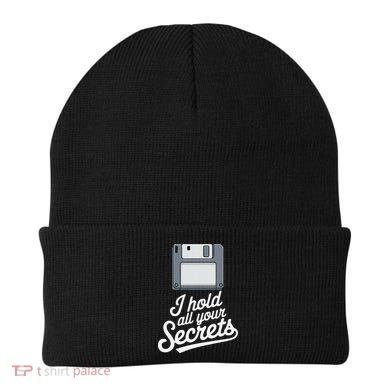 Floppy Disk Retro Tech Nostalgia Old School Computing Humor Beanie