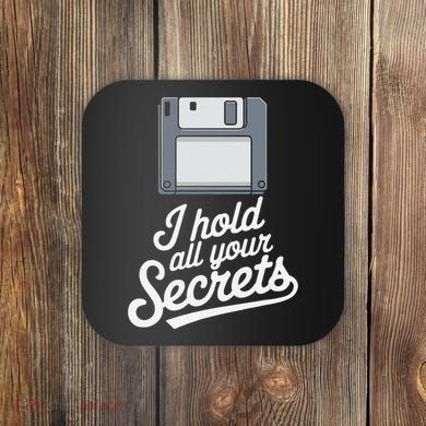 Floppy Disk Retro Tech Nostalgia Old School Computing Humor Coaster