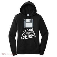 Floppy Disk Retro Tech Nostalgia Old School Computing Humor Women's Hoodie thumb 0