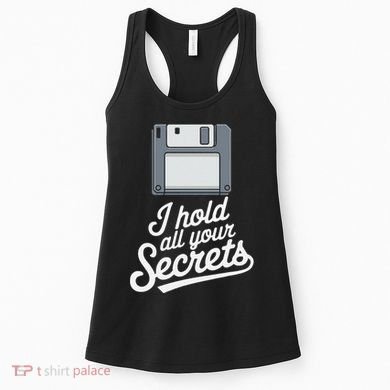 Floppy Disk Retro Tech Nostalgia Old School Computing Humor Women's Tank Top