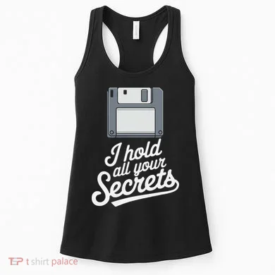 Floppy Disk Retro Tech Nostalgia Old School Computing Humor Women's Tank Top