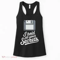 Floppy Disk Retro Tech Nostalgia Old School Computing Humor Women's Tank Top thumb 0