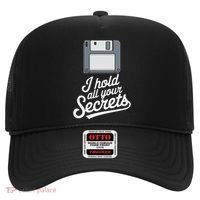 Floppy Disk Retro Tech Nostalgia Old School Computing Humor Hat thumb 0