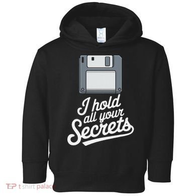 Floppy Disk Retro Tech Nostalgia Old School Computing Humor Toddler Hoodie