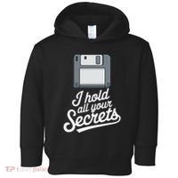 Floppy Disk Retro Tech Nostalgia Old School Computing Humor Toddler Hoodie thumb 0