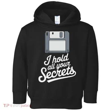 Floppy Disk Retro Tech Nostalgia Old School Computing Humor Toddler Hoodie