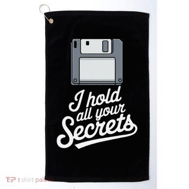 Floppy Disk Retro Tech Nostalgia Old School Computing Humor Golf Towel