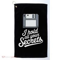 Floppy Disk Retro Tech Nostalgia Old School Computing Humor Golf Towel thumb 0