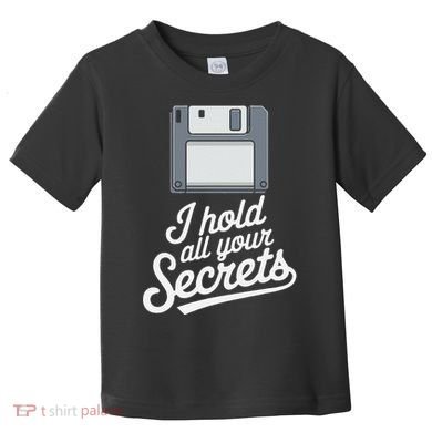 Floppy Disk Retro Tech Nostalgia Old School Computing Humor Toddler T-Shirt
