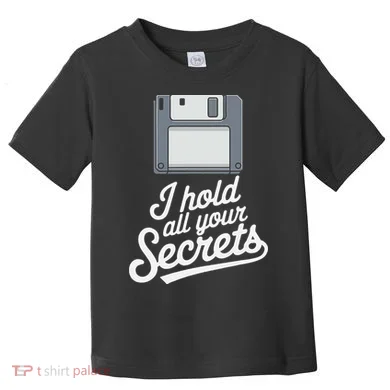 Floppy Disk Retro Tech Nostalgia Old School Computing Humor Toddler T-Shirt