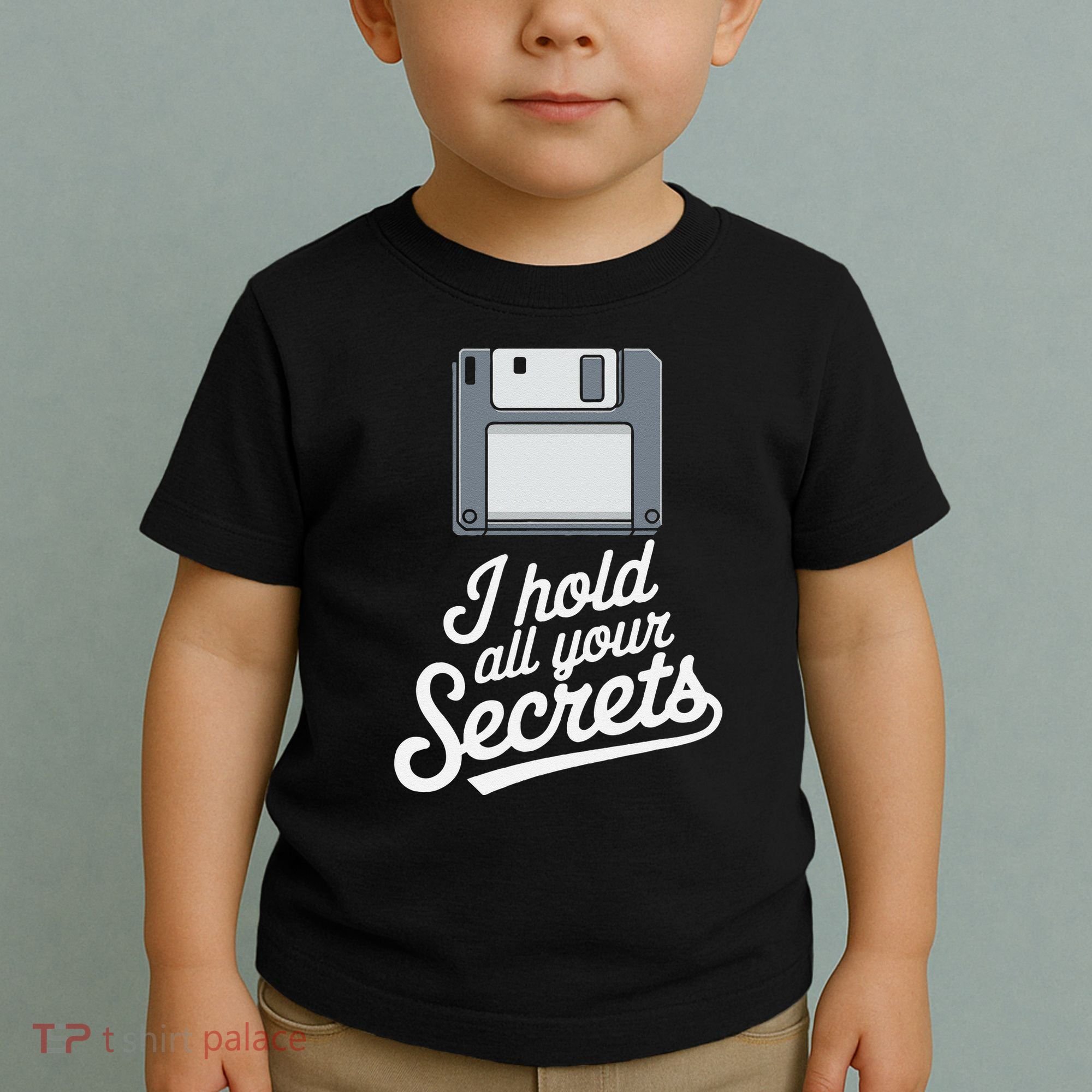 Floppy Disk Retro Tech Nostalgia Old School Computing Humor Toddler T-Shirt