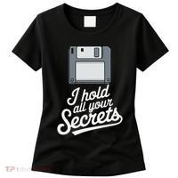 Floppy Disk Retro Tech Nostalgia Old School Computing Humor Women's T-Shirt thumb 0