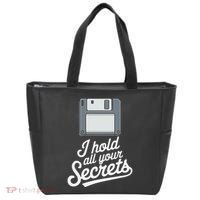 Floppy Disk Retro Tech Nostalgia Old School Computing Humor Tote Bag thumb 0