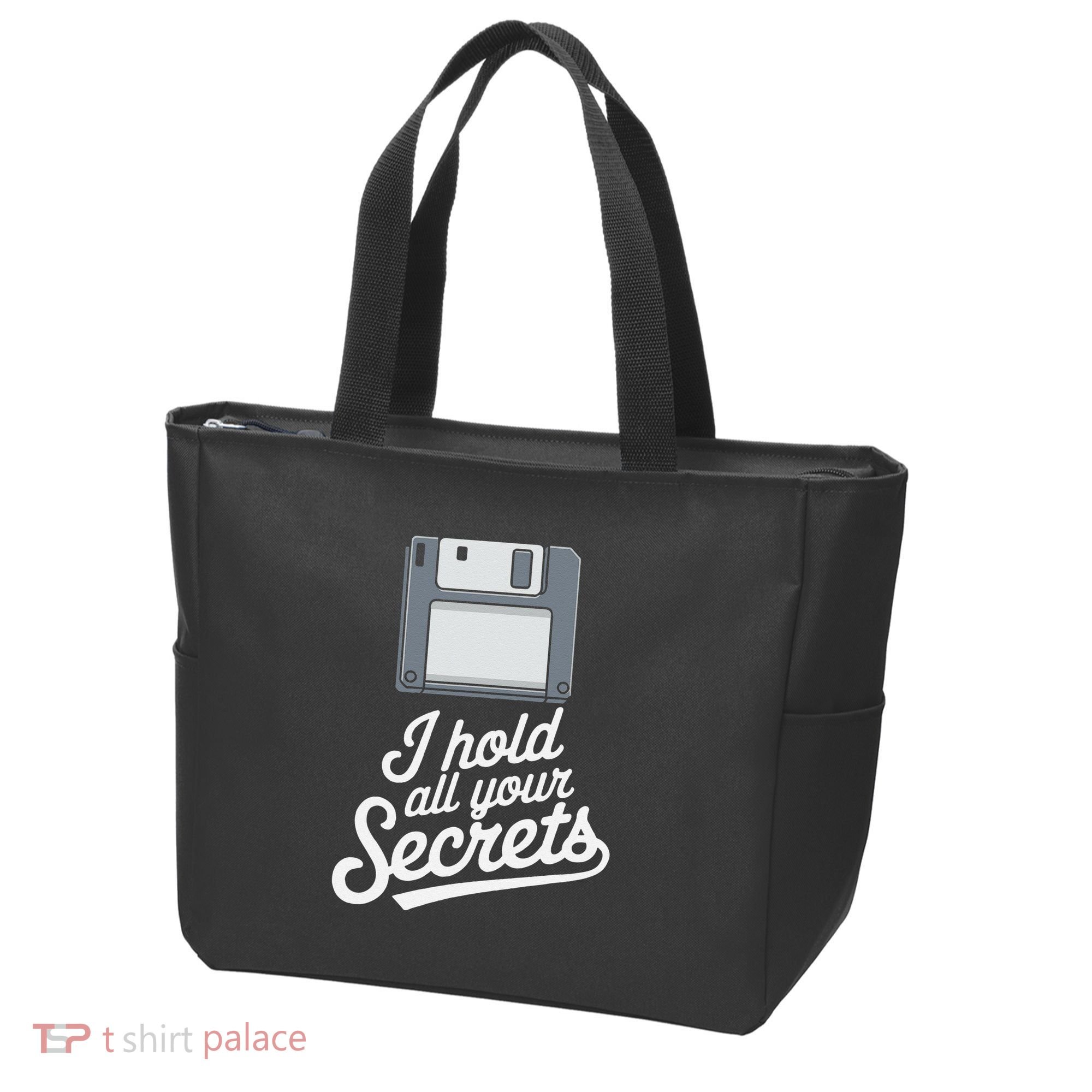 Floppy Disk Retro Tech Nostalgia Old School Computing Humor Tote Bag