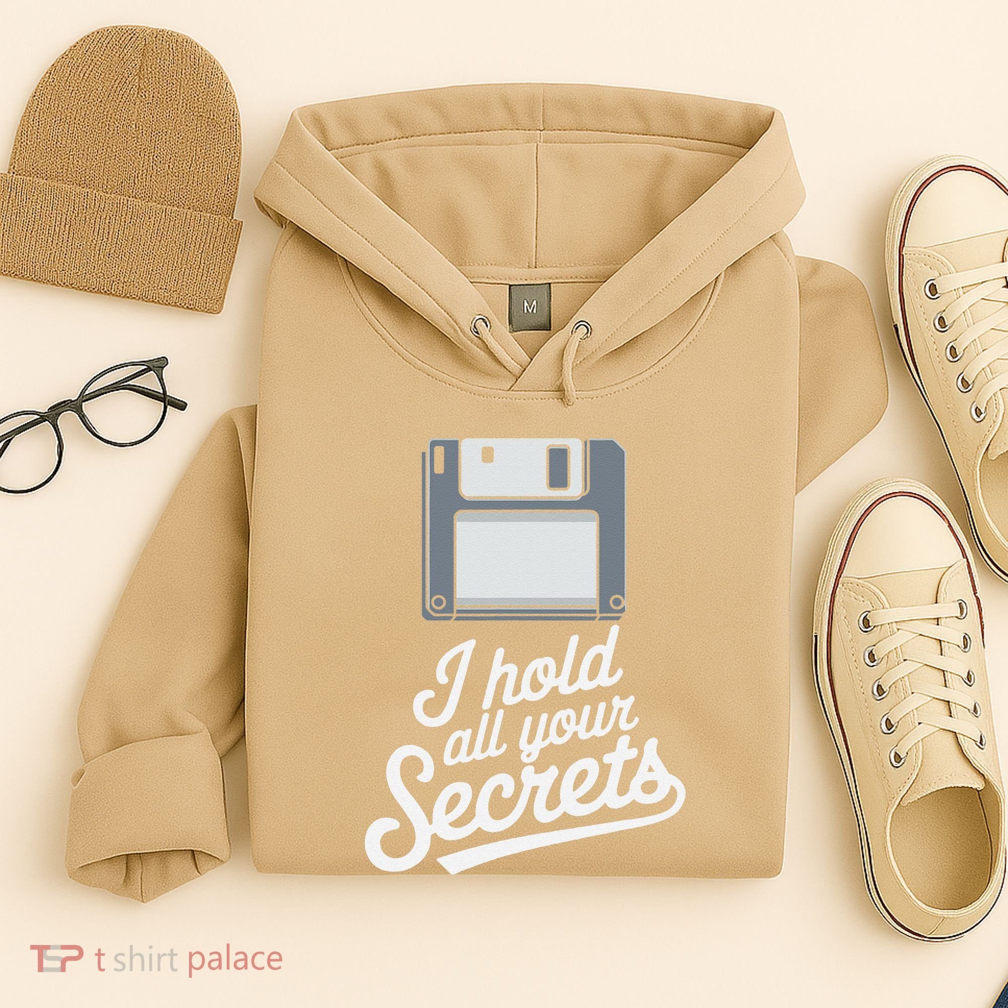 Floppy Disk Retro Tech Nostalgia Old School Computing Humor Hoodie