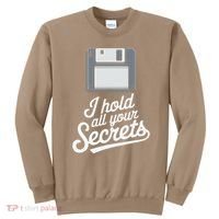 Floppy Disk Retro Tech Nostalgia Old School Computing Humor Sweatshirt thumb 0