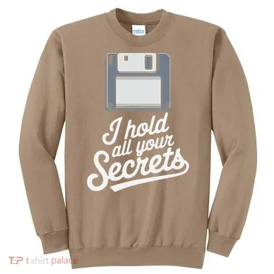 Floppy Disk Retro Tech Nostalgia Old School Computing Humor Sweatshirt