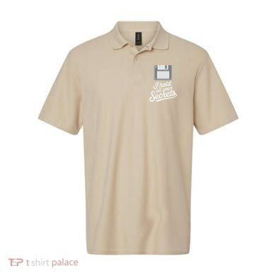 Floppy Disk Retro Tech Nostalgia Old School Computing Humor Polo