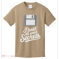 Floppy Disk Retro Tech Nostalgia Old School Computing Humor Kids T-Shirt thumb 0