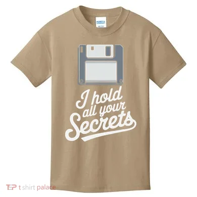 Floppy Disk Retro Tech Nostalgia Old School Computing Humor Kids T-Shirt