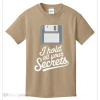 Floppy Disk Retro Tech Nostalgia Old School Computing Humor Kids T-Shirt thumb 0
