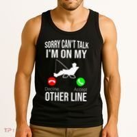 Fishing Dad Reel Cool Fish Bass Fishing Tank Top thumb 3
