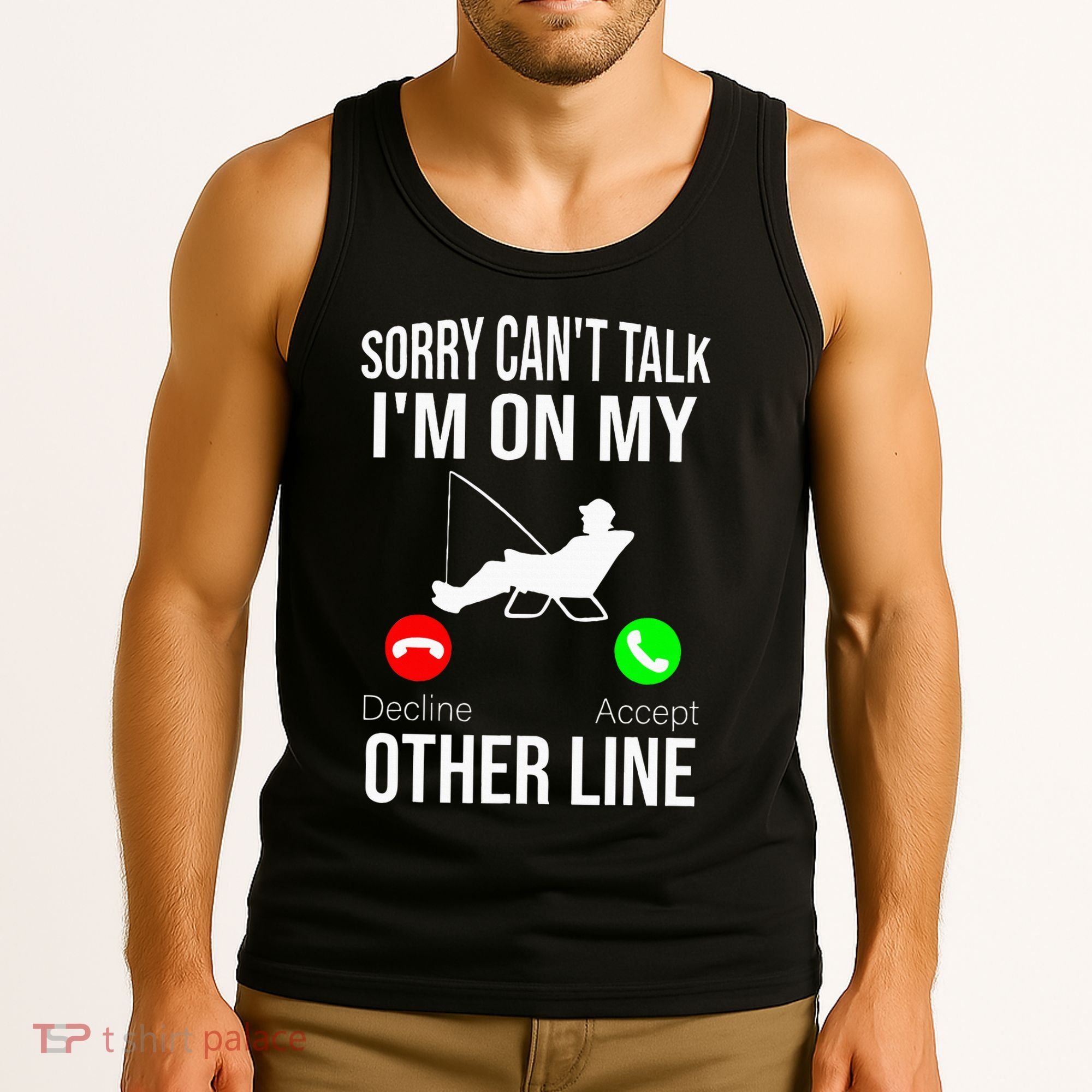 Fishing Dad Reel Cool Fish Bass Fishing Tank Top