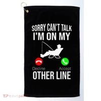 Fishing Dad Reel Cool Fish Bass Fishing Golf Towel thumb 0
